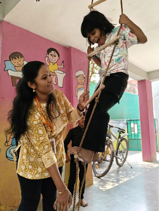 Classroom craft session at Utkarsha Day Care and Play School, Sangvi